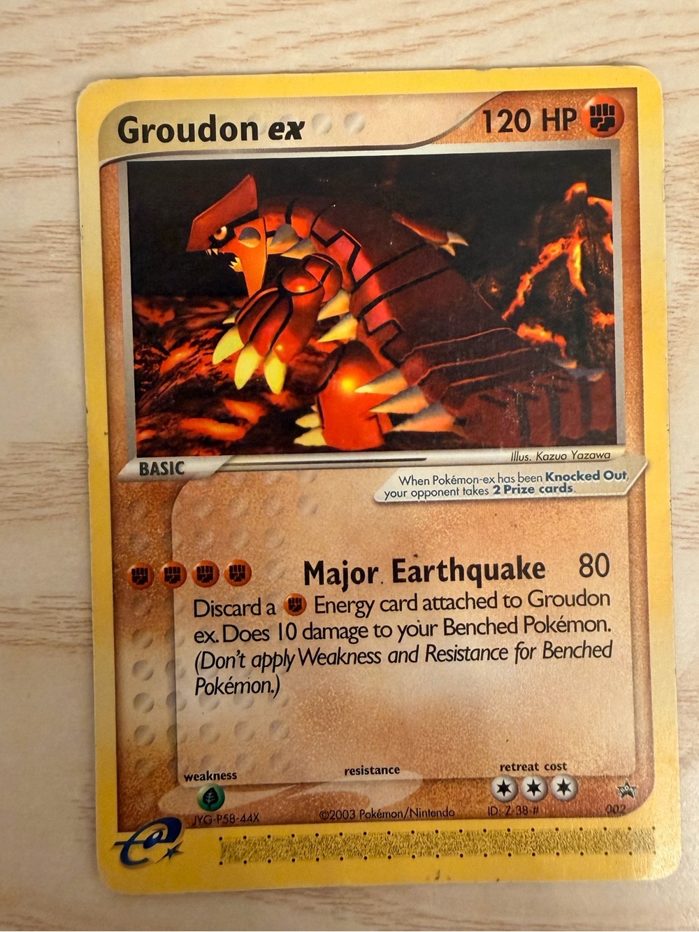 Groudon ex Black Star Promo Pokémon Trading Card
